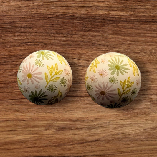 15mm Boho Floral Silicone Bead