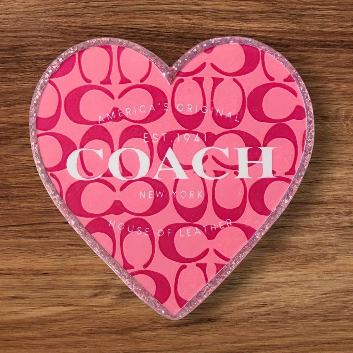 Designer Heart Acrylic Flatback