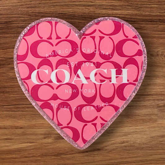 Designer Heart Acrylic Flatback