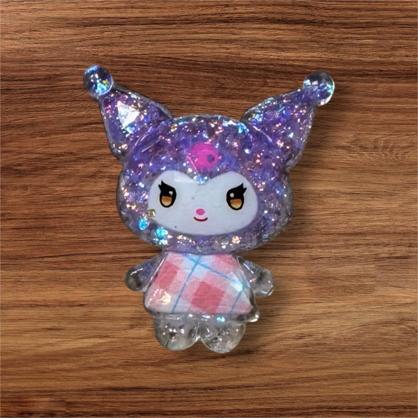 3-D Anime Glitter Acrylic Flatback