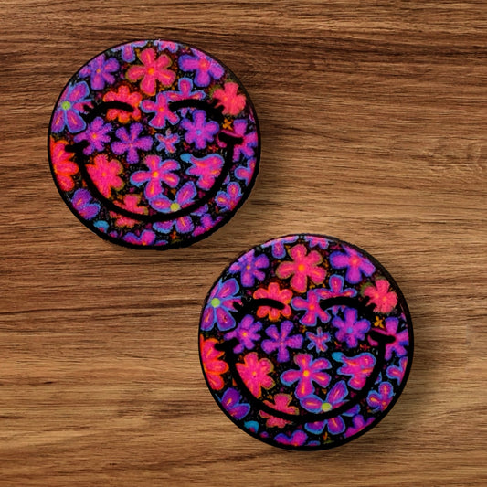 Floral Happy Face Focal