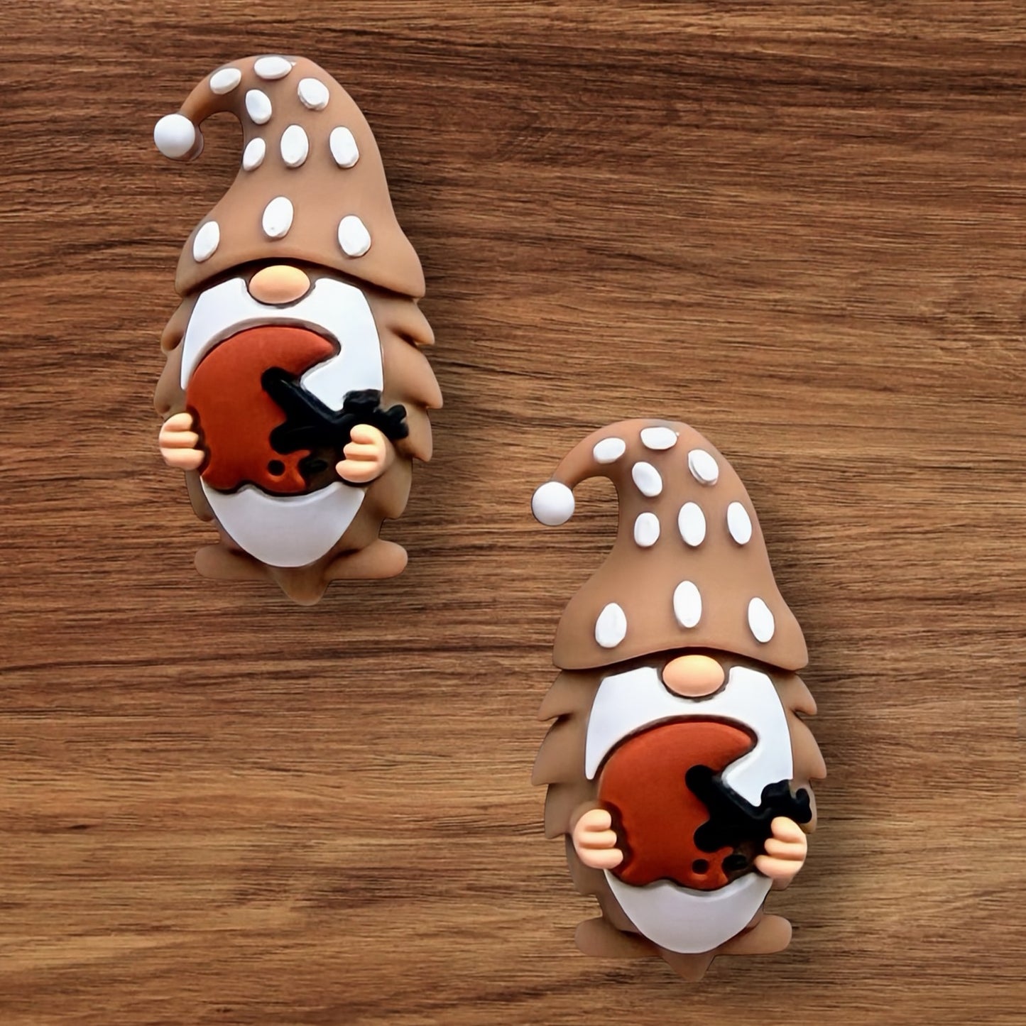 3-D Gnome With Football Helmet Focal