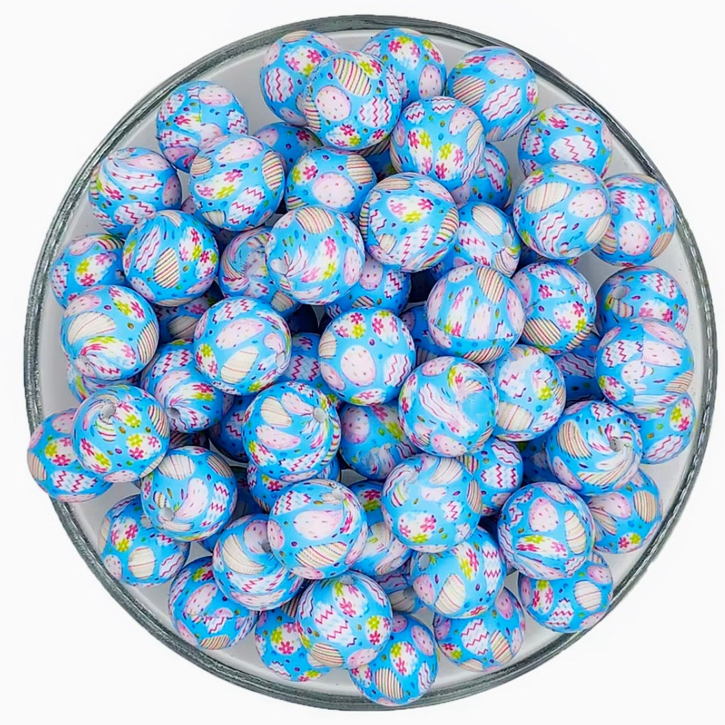 15mm Easter Silicone Beads #2