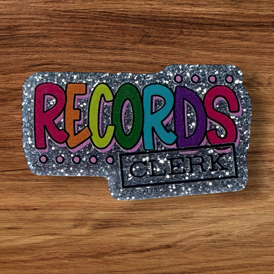 Records Clerk Acrylic Flatback