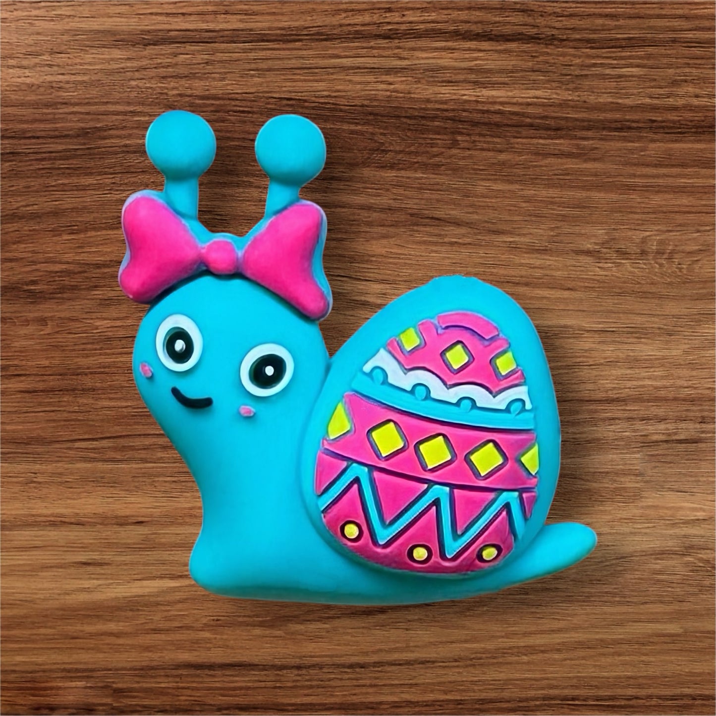 Snail With Easter Egg Focal (Turquoise)