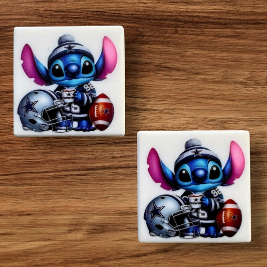 Blue Alien With Football Focal
