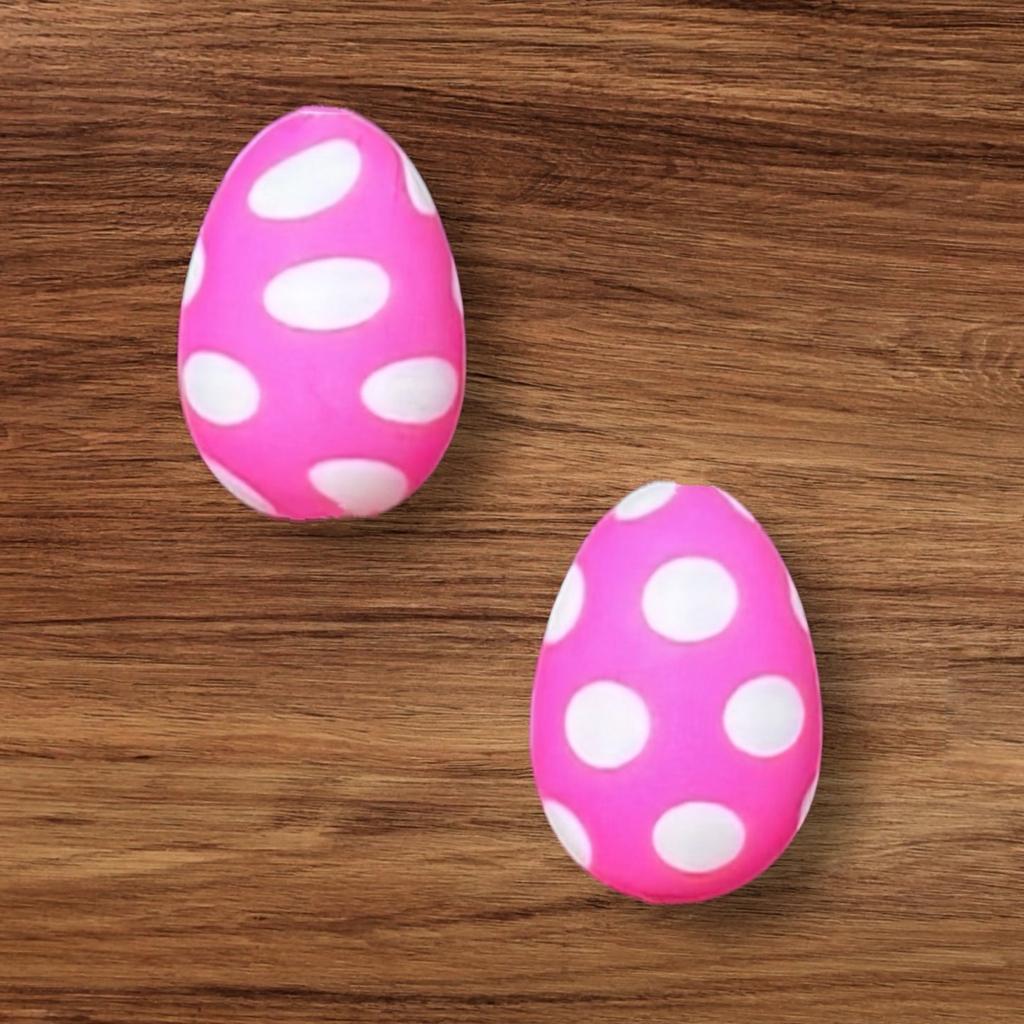 Pink Polka Dot Easter Egg Focal