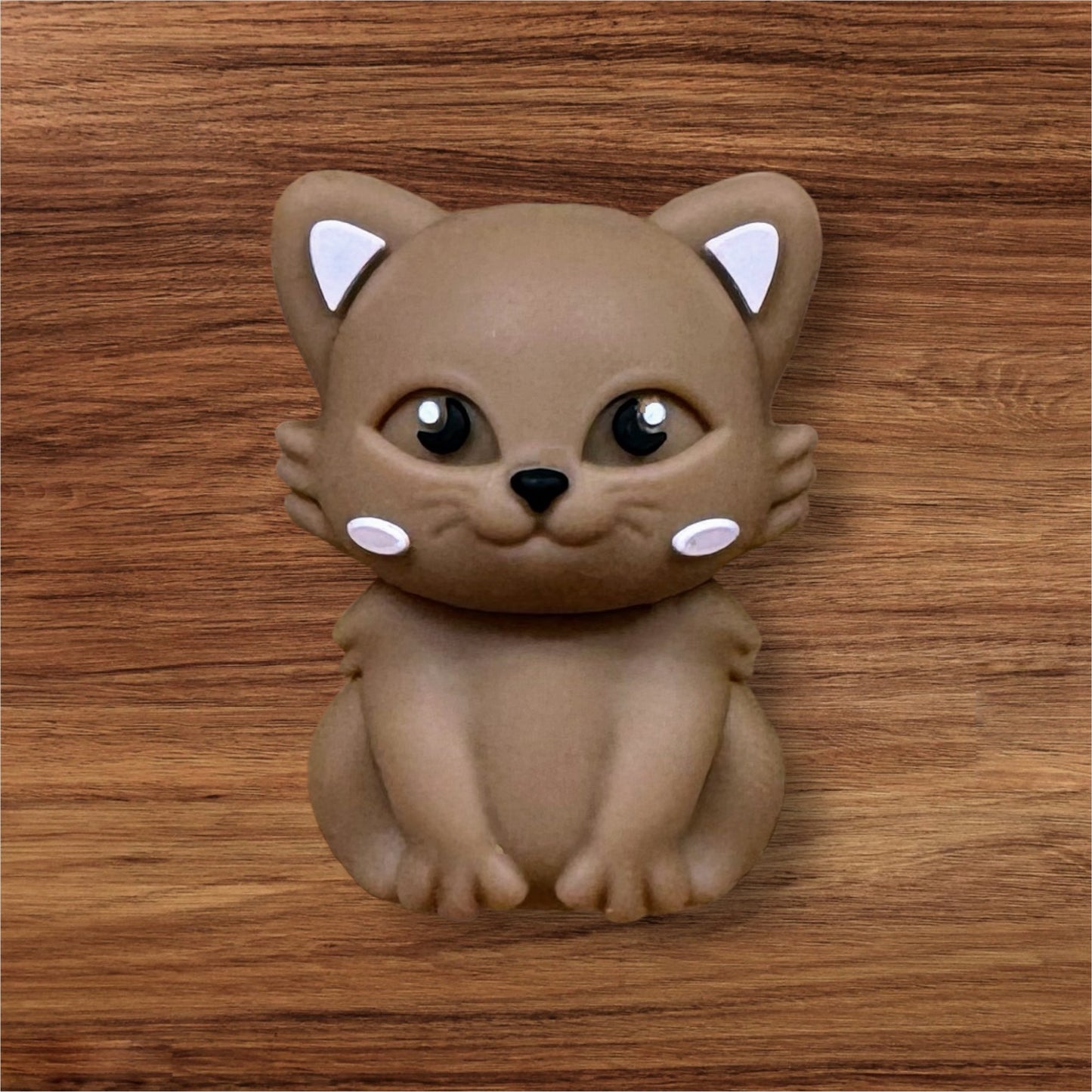 3-D Brown Cat Focal