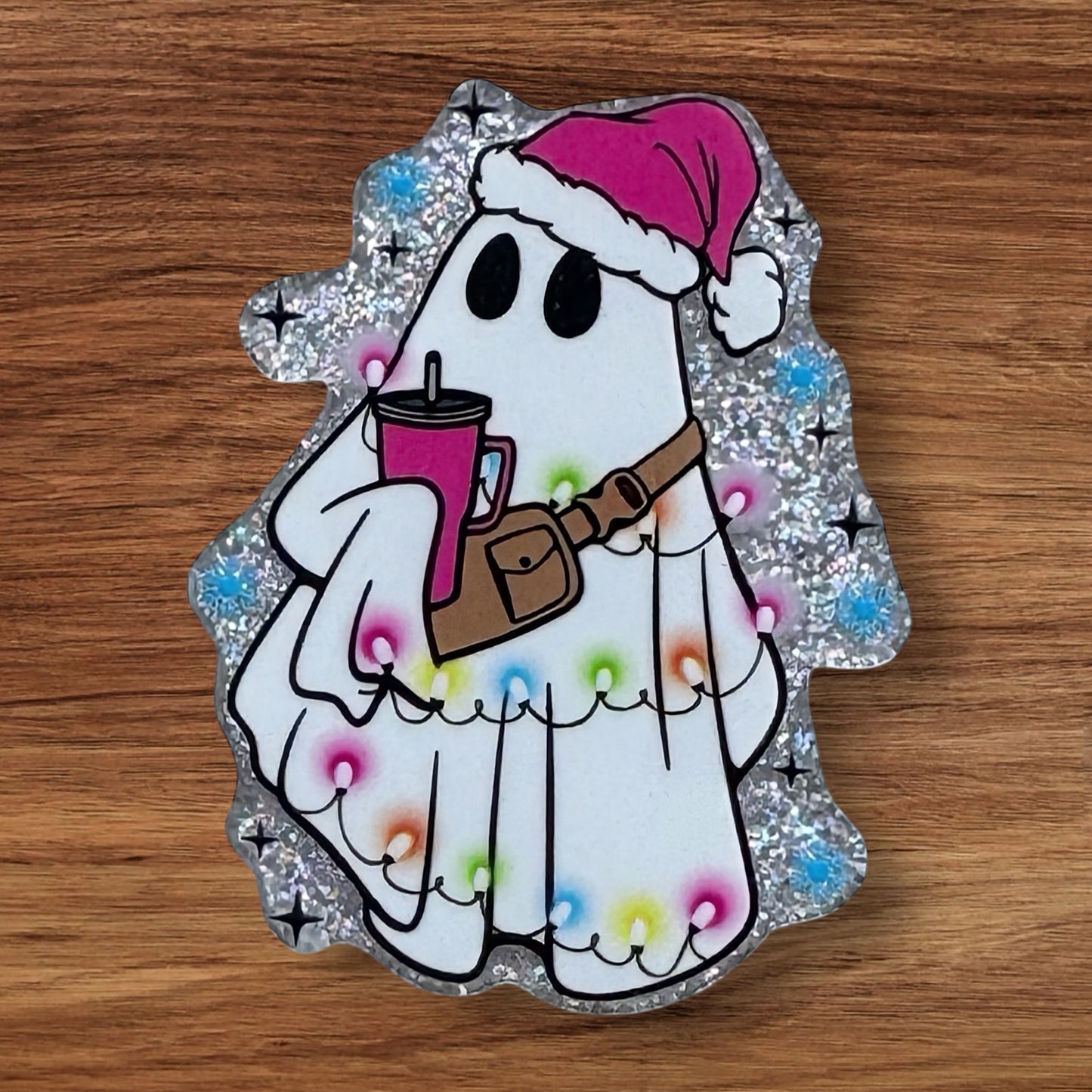 Christmas Ghost Acrylic Flatback