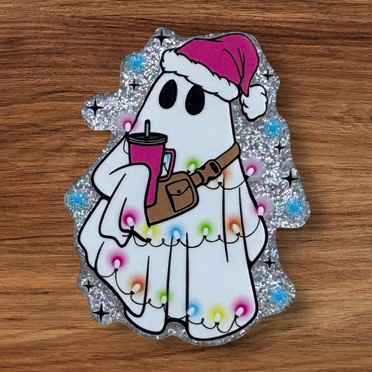 Christmas Ghost Acrylic Flatback
