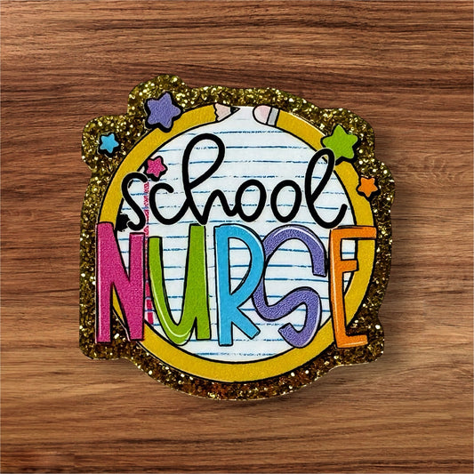 School Nurse Acrylic Flatback