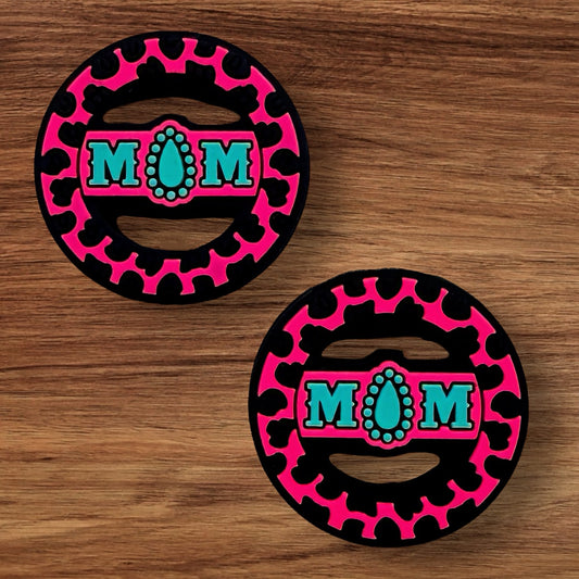 Hot Pink Cow Mom Focal