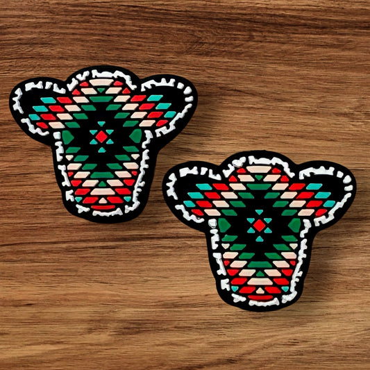 Aztec Cow Head Focal