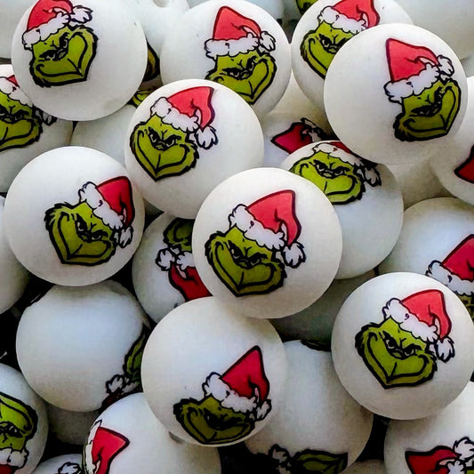 15mm Green Guy Silicone Bead