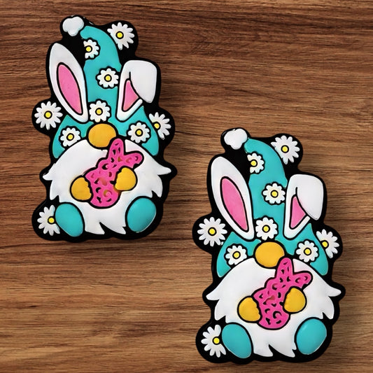 Easter Gnome With Pink Bunny Focal