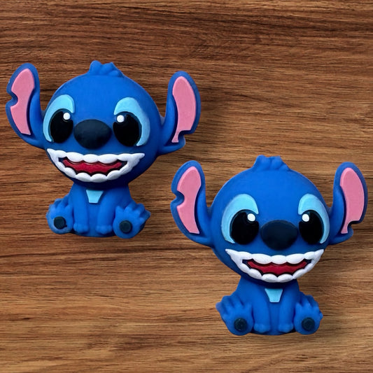 3-D Sitting Blue Alien Focal