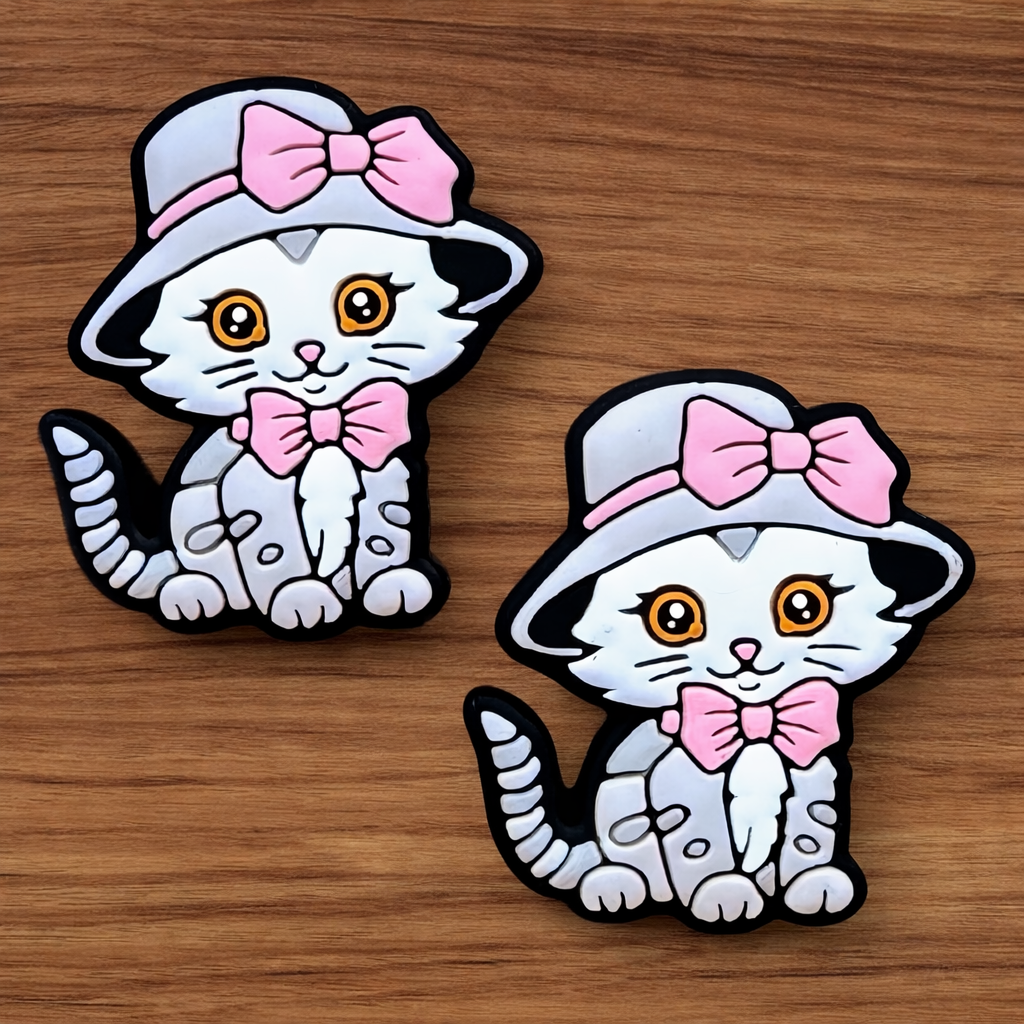 Kitty With Pink Bow Focal